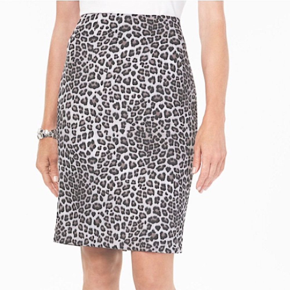 Marc Ny Andrew Marc Animal Print Elastic Knit Ski… - image 1